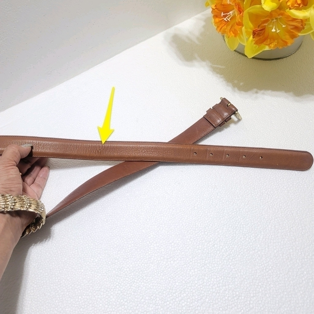 COACH WOMEN BELT 42" 105CM BROWN COLOR - Picture 10 of 12